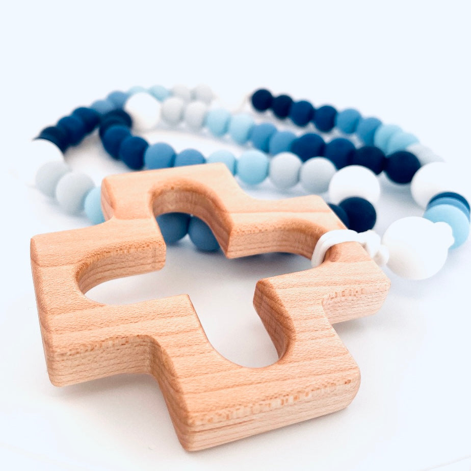 Blue Ombre Full Length Rosary