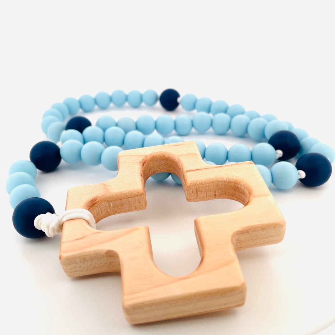 Baby Blue Full Length Rosary