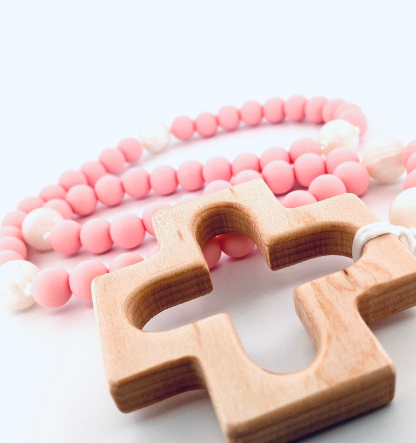 Pink and Pearl Full Length Rosary