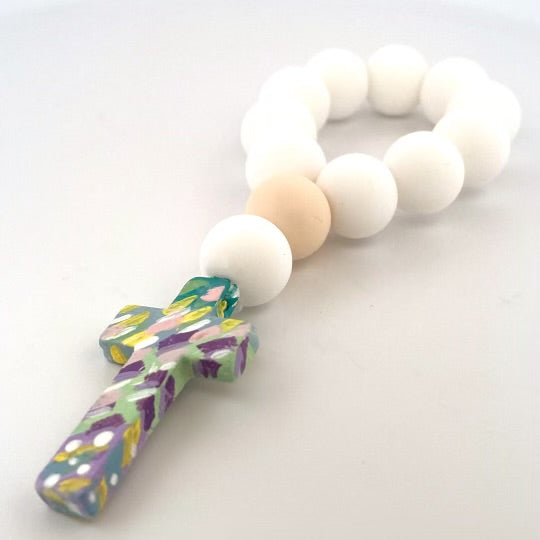 Patterned Decade Rosary- Pastel