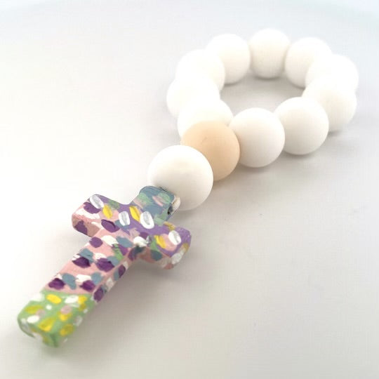 Patterned Decade Rosary- Pastel