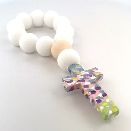 Patterned Decade Rosary- Pastel