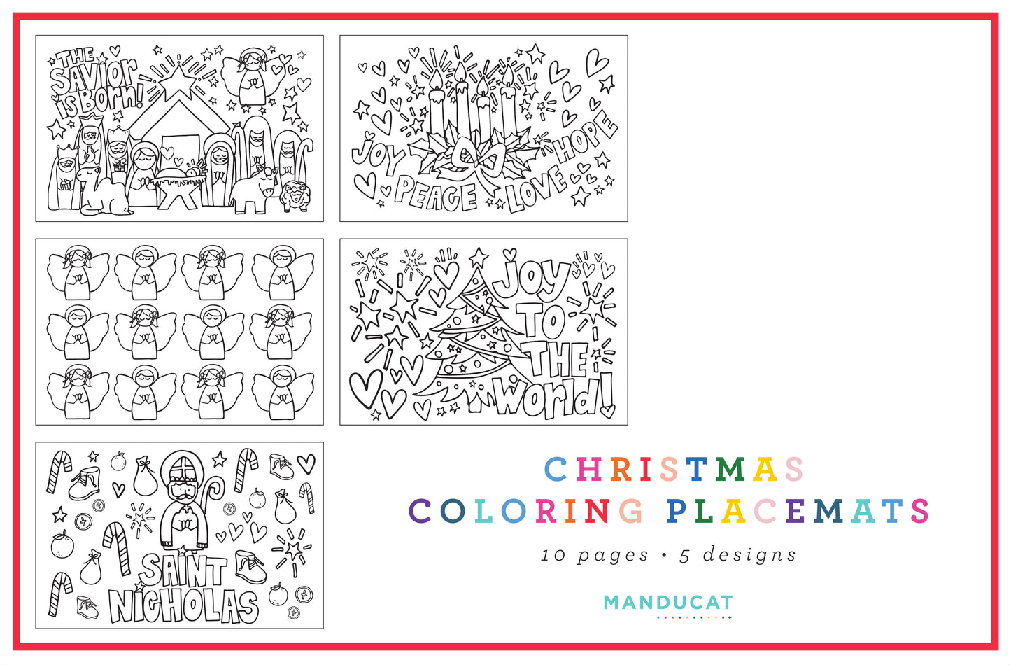 Coloring Placemat