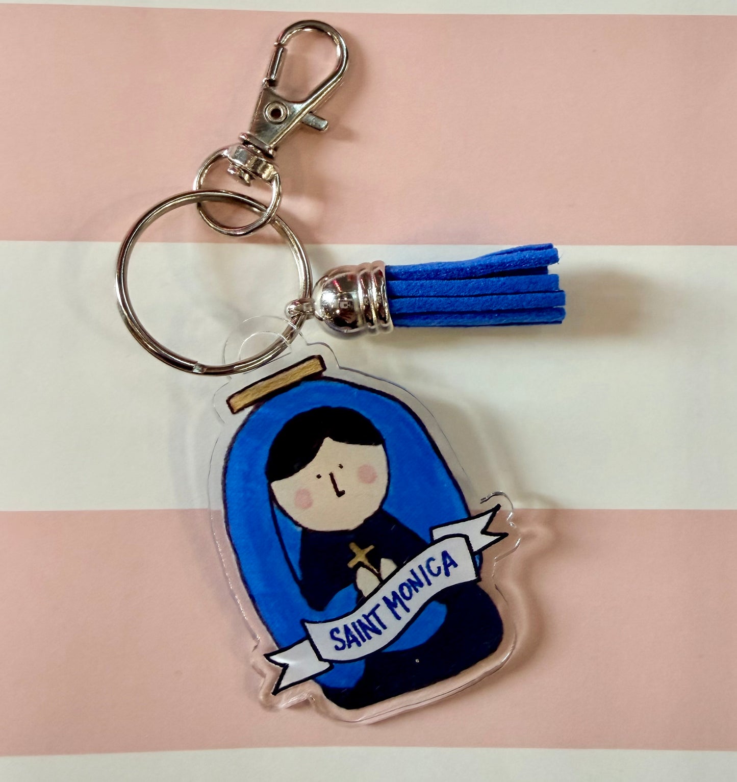 Saint Monica Acrylic Keychain