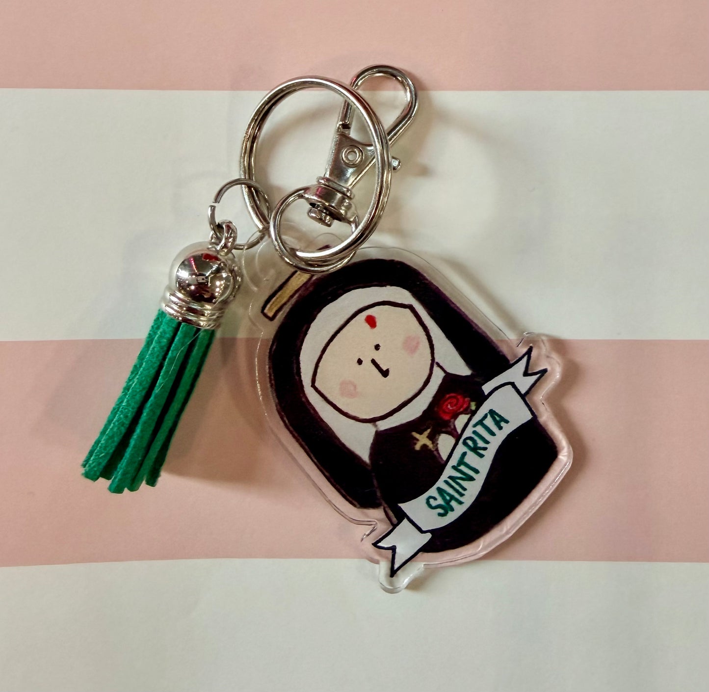 Saint Rita Acrylic Keychain