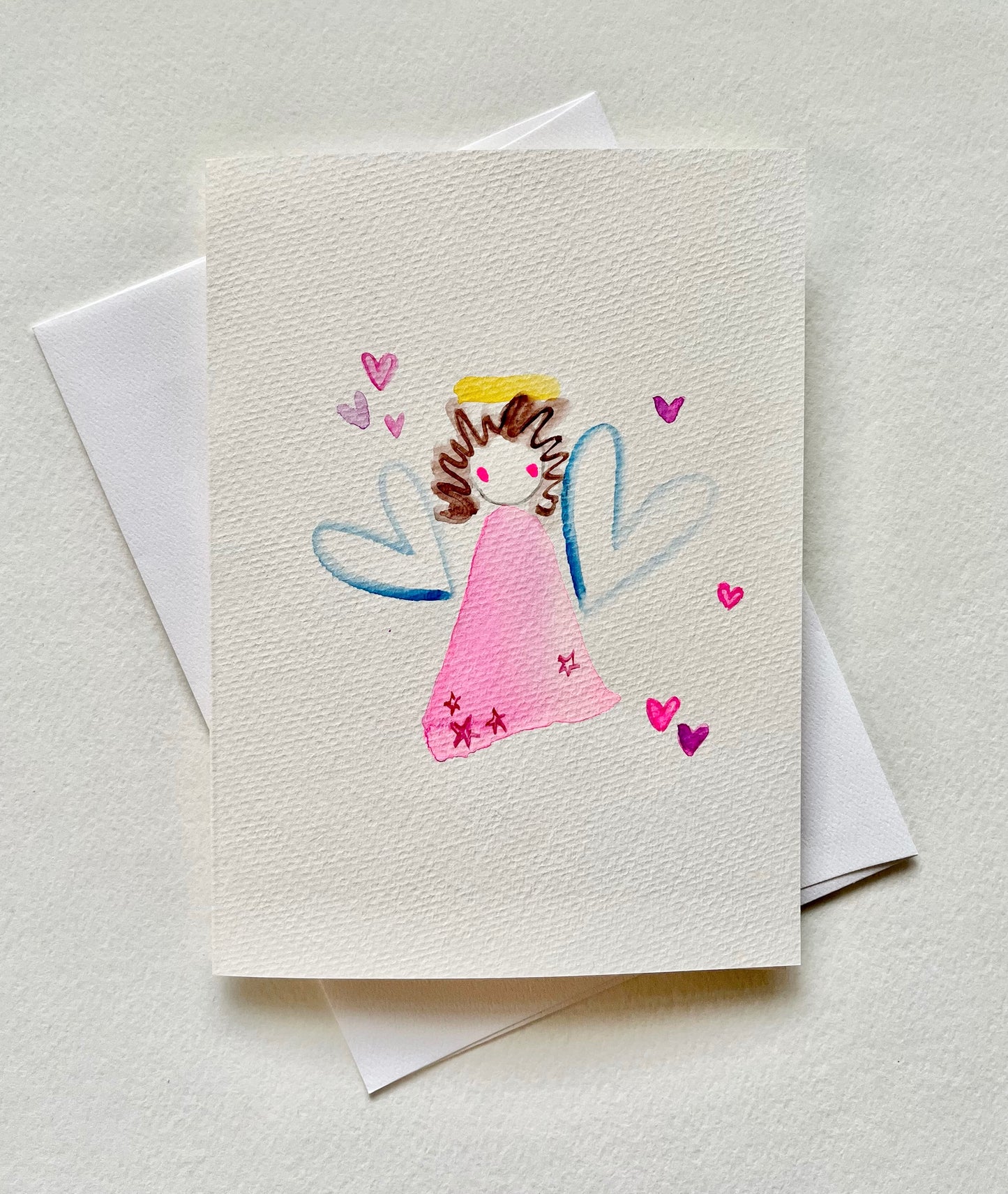 Pink Angel Card