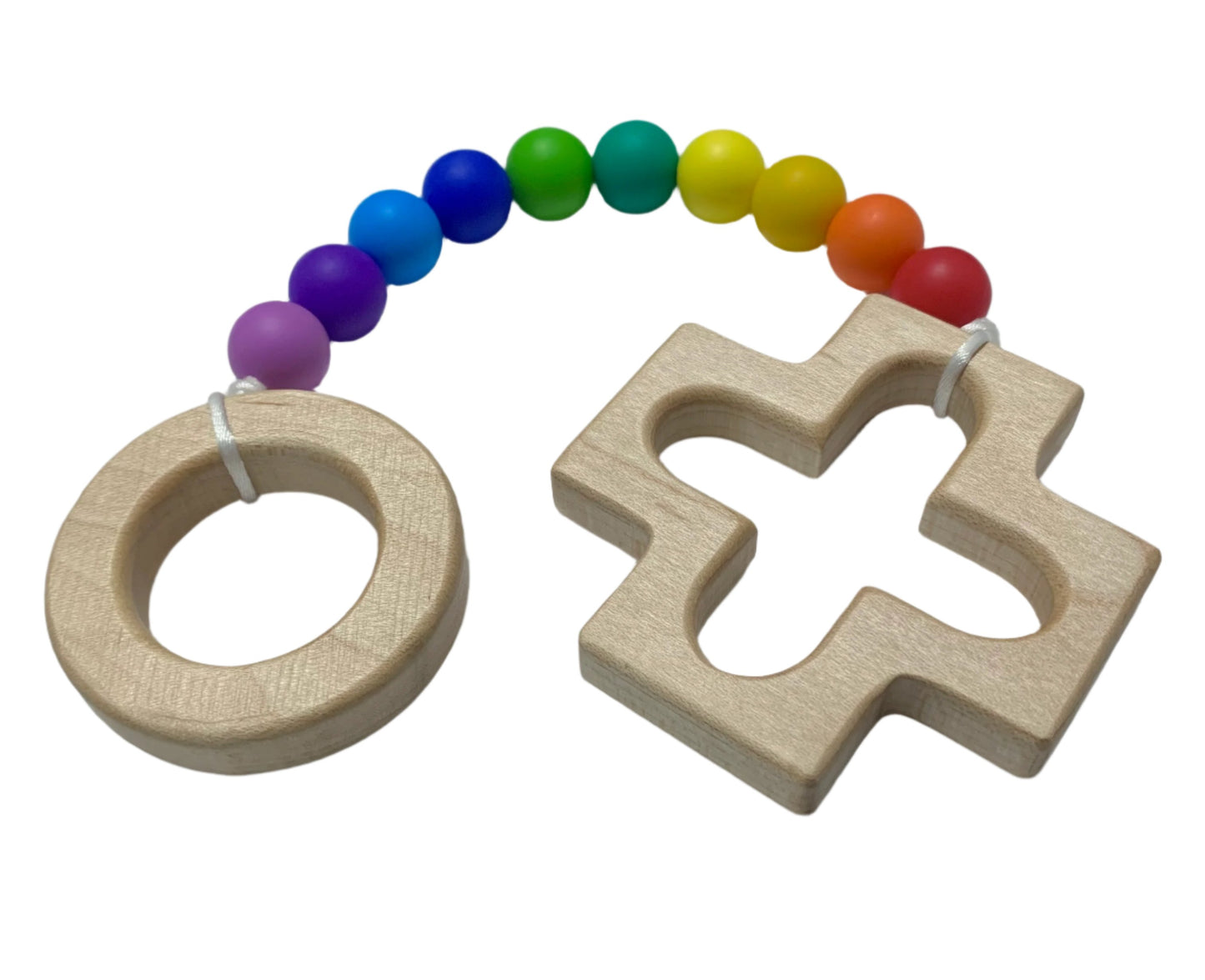 Rosary Teething Strand - Rainbow