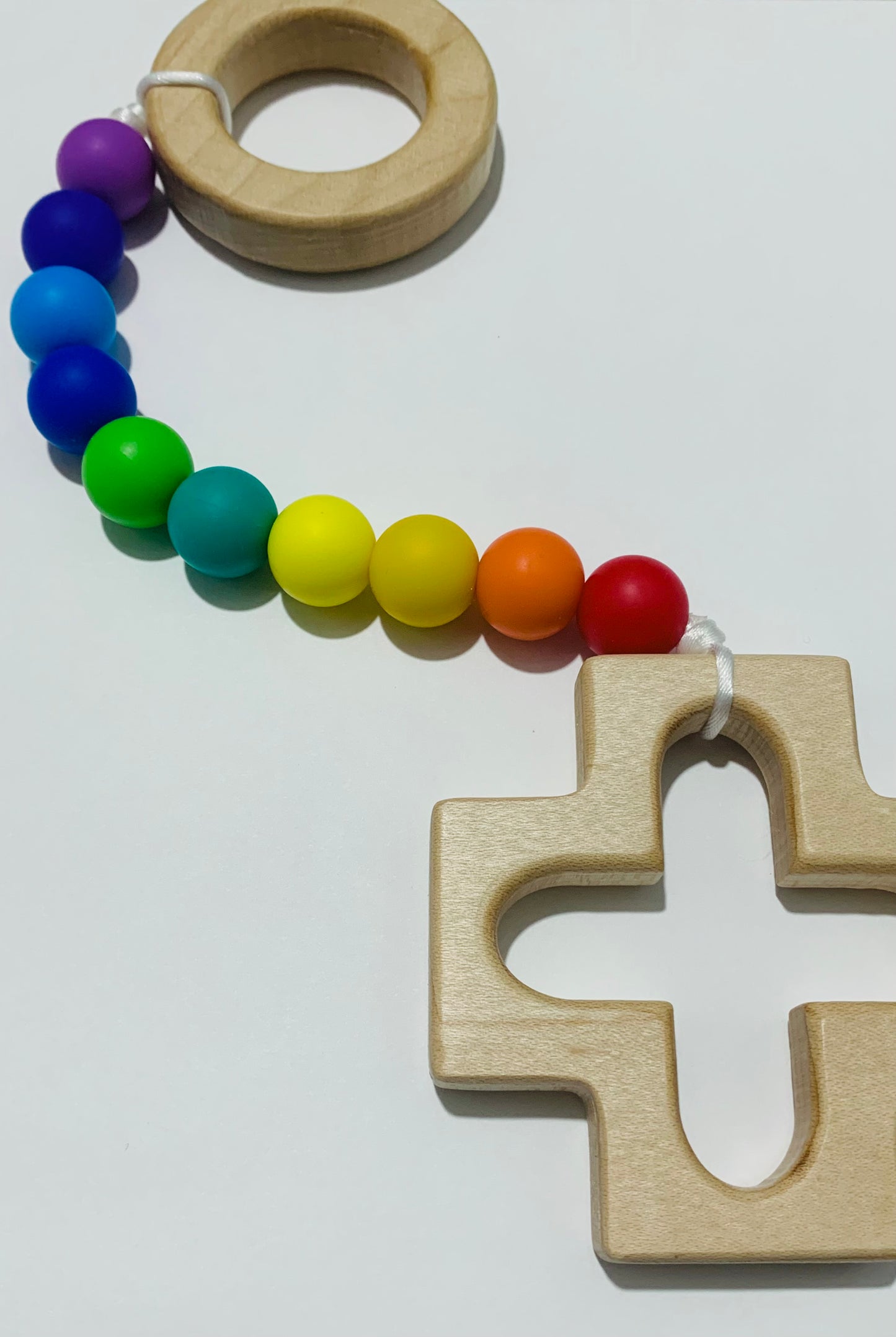 Rosary Teething Strand - Rainbow